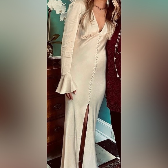 Shona Joy Satin Bridal Dress - Picture 6 of 7